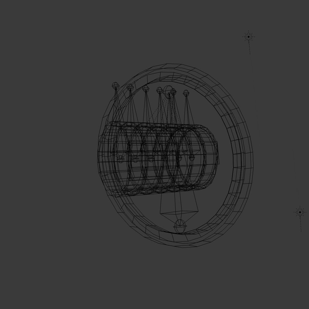 Heavy machine work time gauge 3D model_14