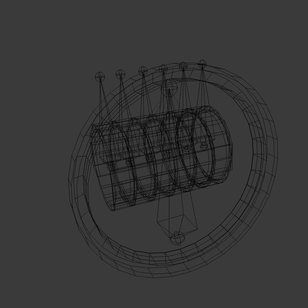 Heavy machine work time gauge 3D model_15