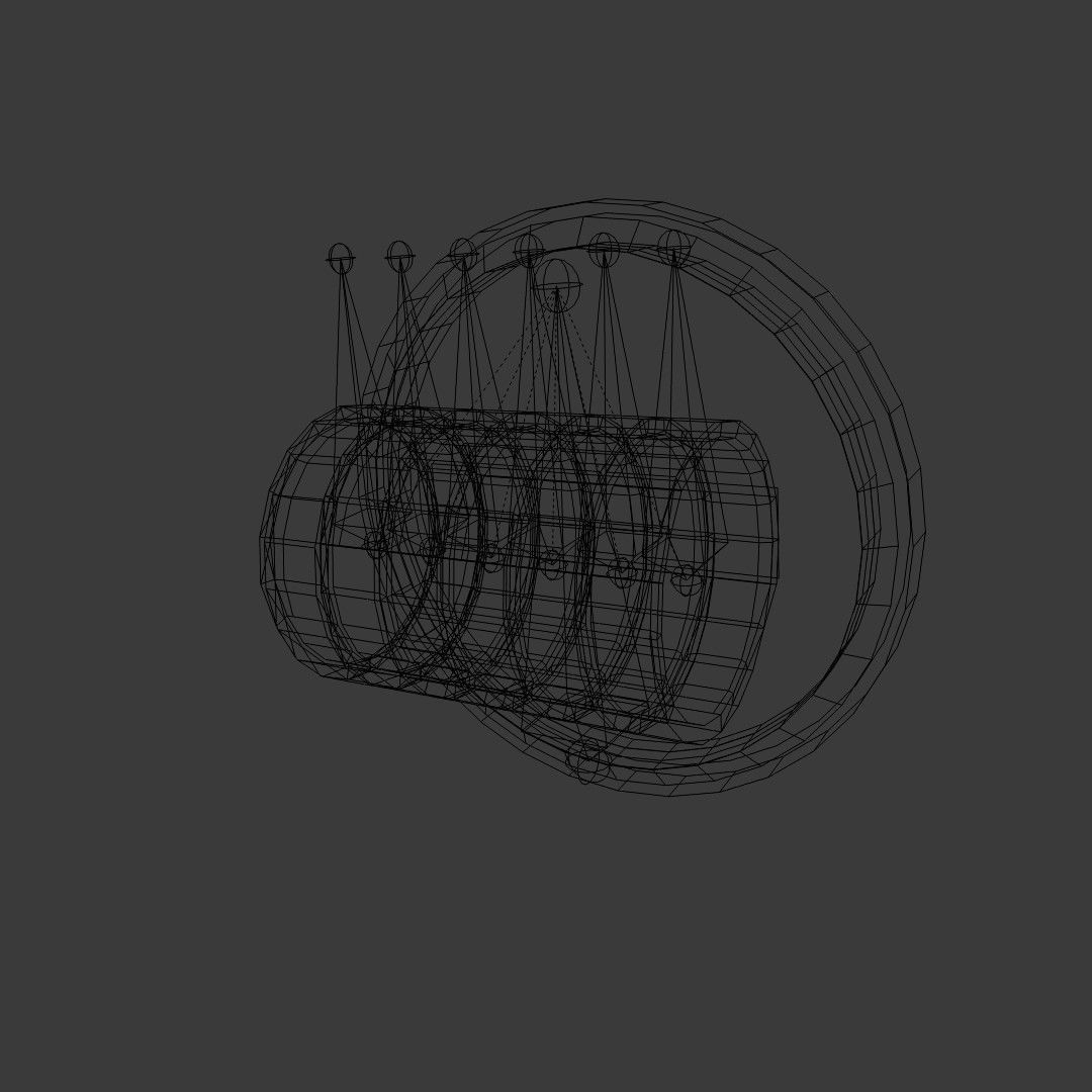 Heavy machine work time gauge 3D model_19