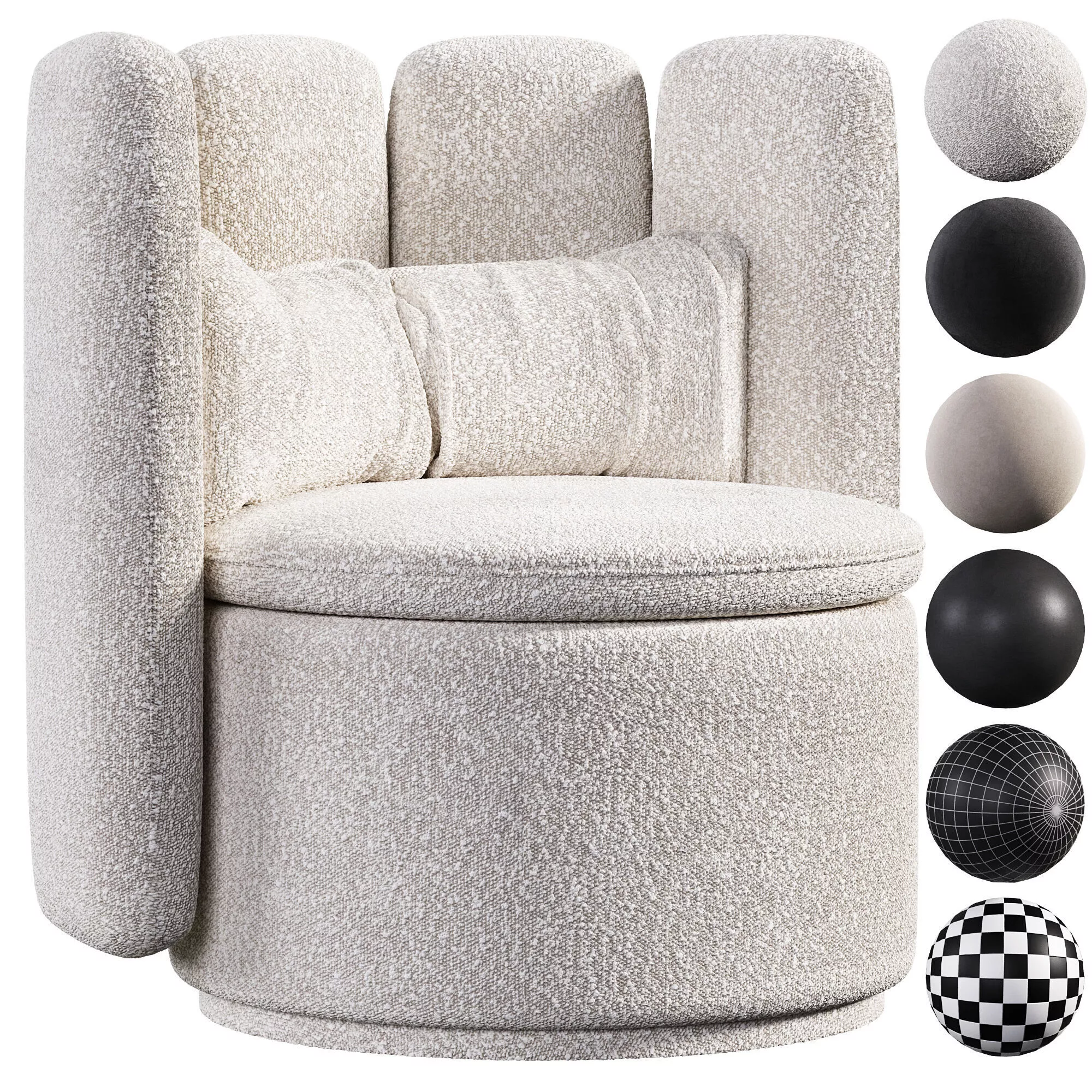 DS 800 Leather easy chair 3D model