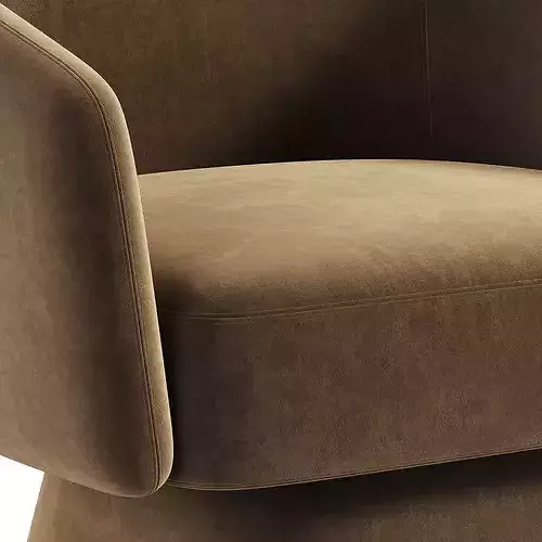 Bruno Lounge Chair 3D model 5