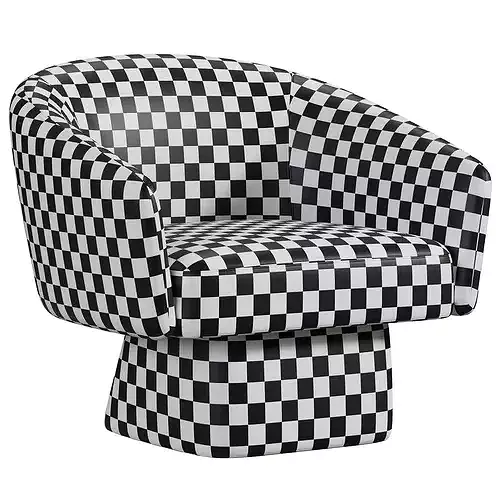 Bruno Lounge Chair 3D model 7