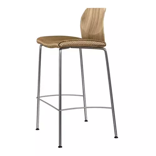 allermuir fleur bar chair 3D model