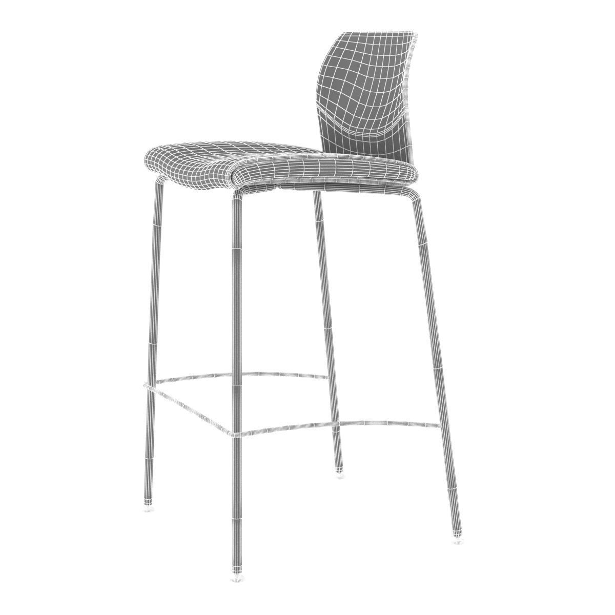 allermuir fleur bar chair 3D model_7