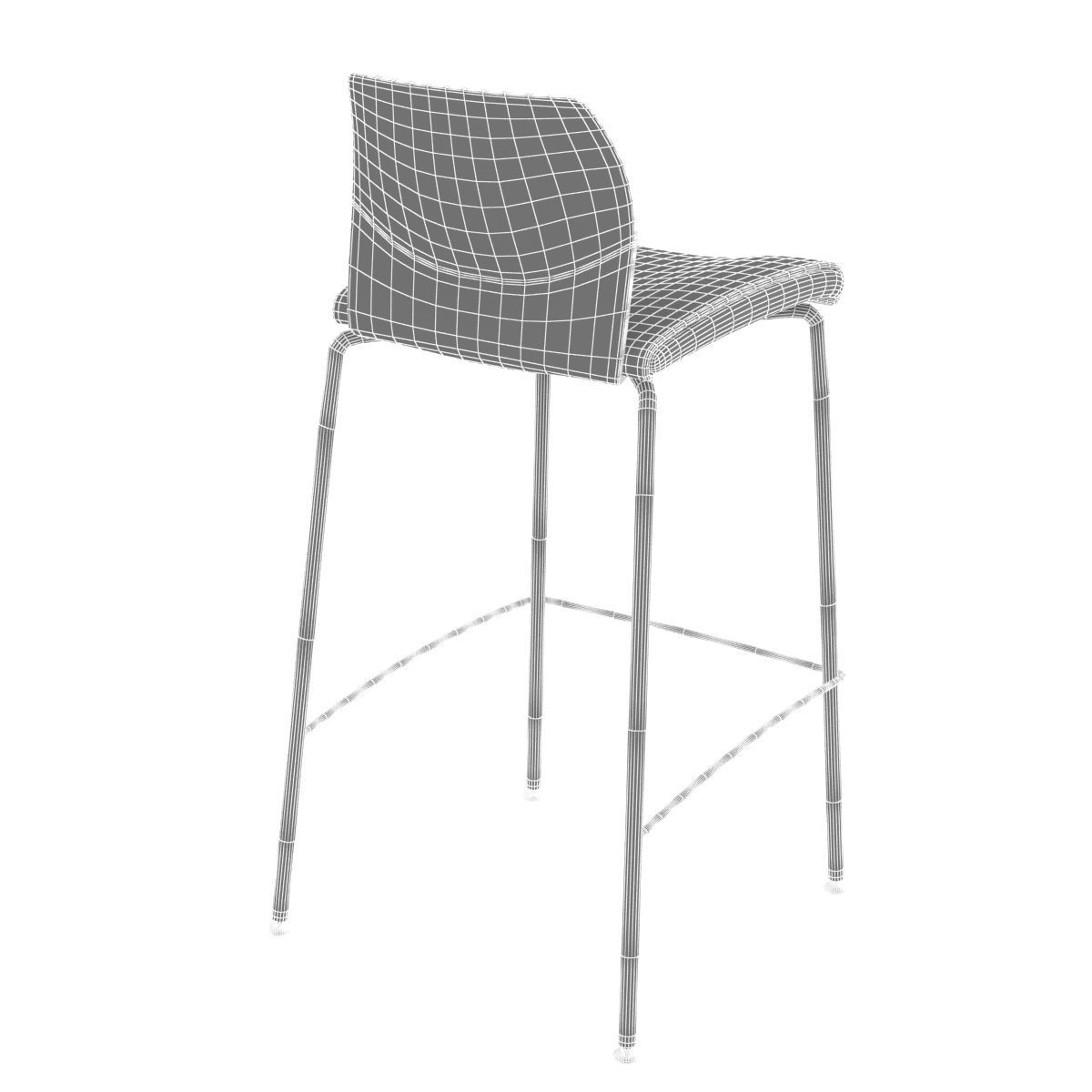 allermuir fleur bar chair 3D model_9