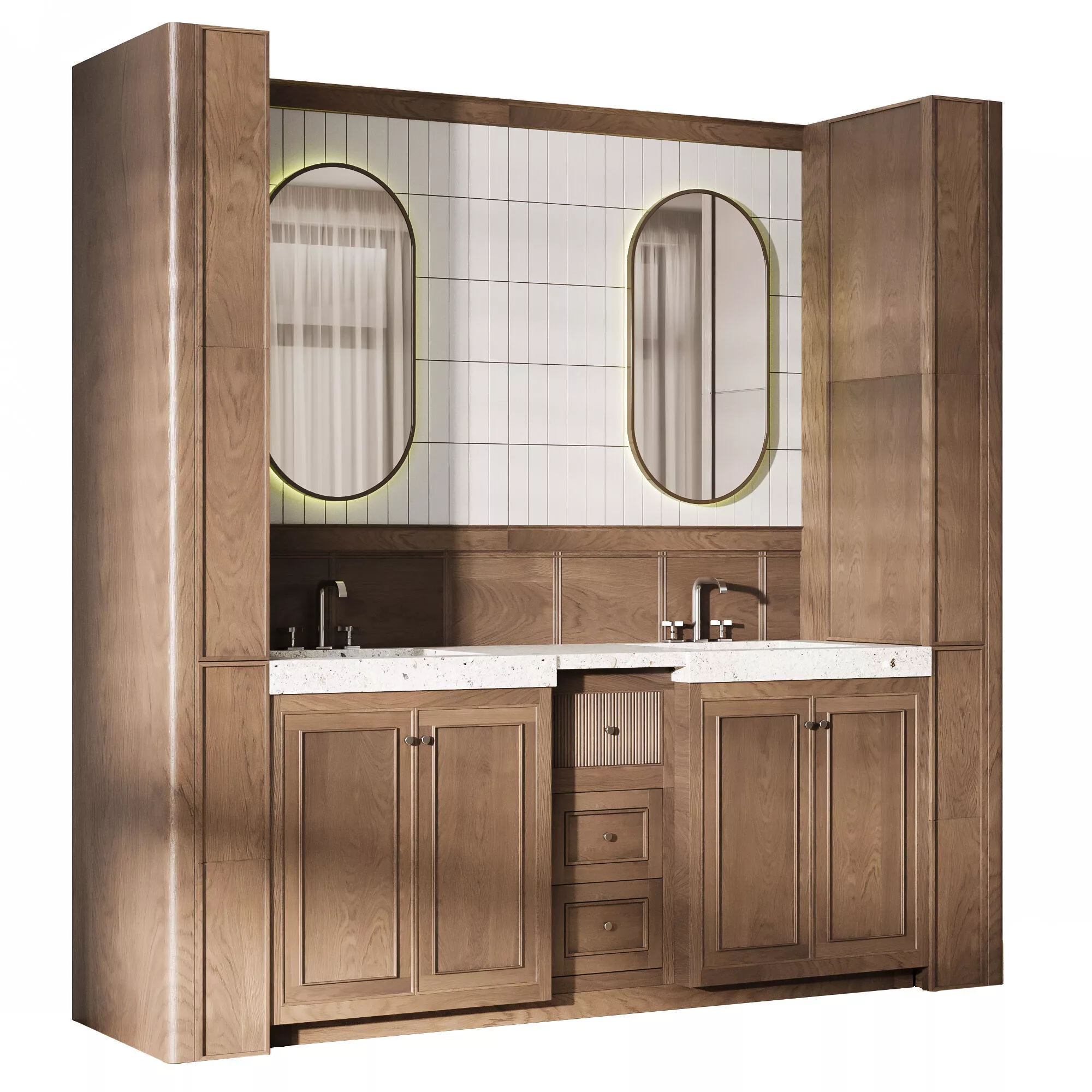 Bathroom Furniture 08 Low-poly 3D model