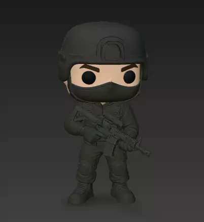 Counter strike cop funko 3D print model
