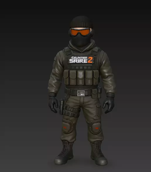 Conter strike 2 cop 3D print model