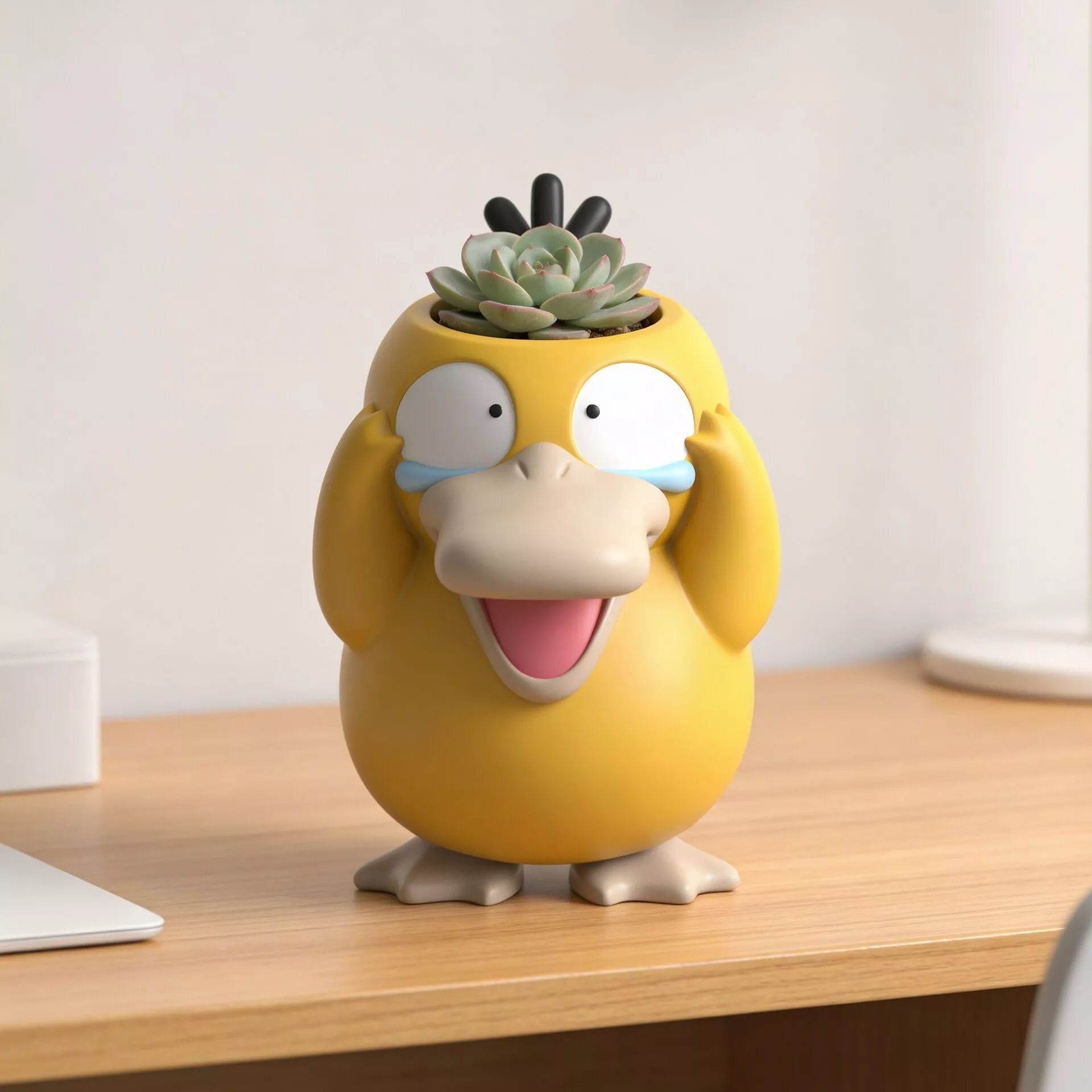 Psyduck Planter STL Cute 3D Printable Pot 3D print model