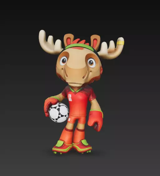 Maple World Cup 2026 Mascot Free 3D print model