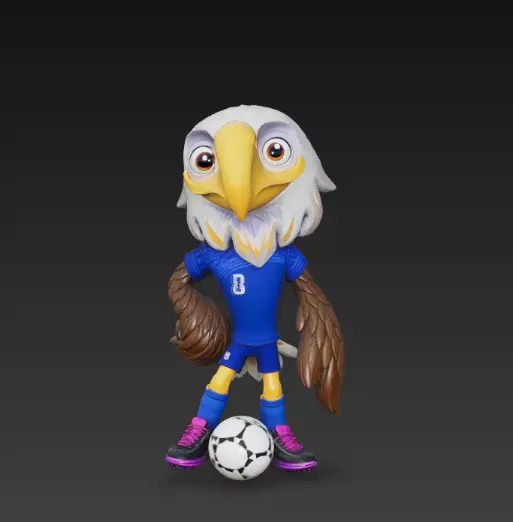 Clutch World Cup 2026 Mascot Free 3D print model