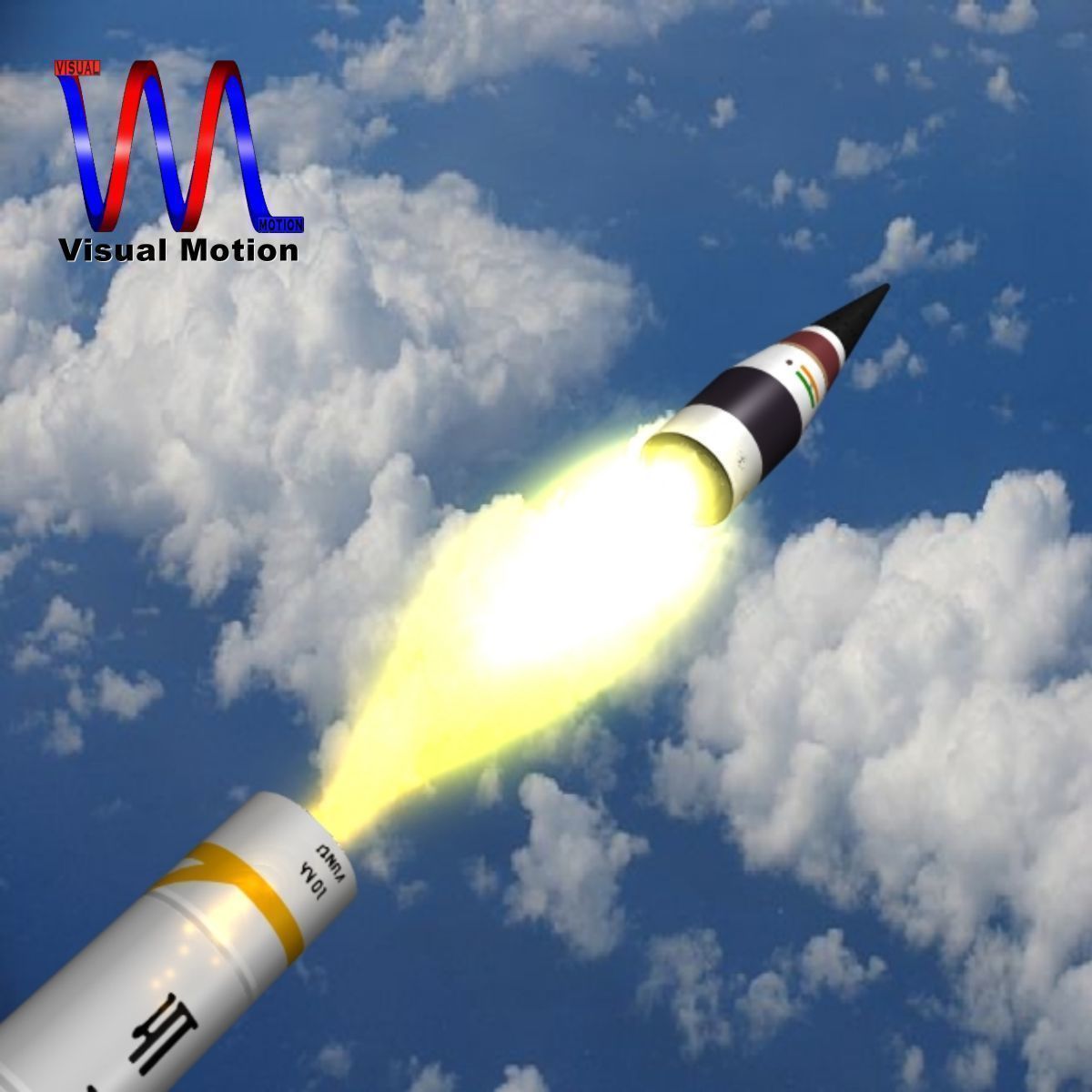 AGNI-5-01 test missile 3D model_2