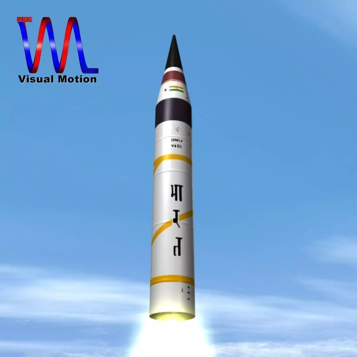 AGNI-5-01 test missile 3D model_0