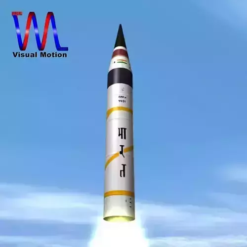 AGNI-5-01 test missile 3D model