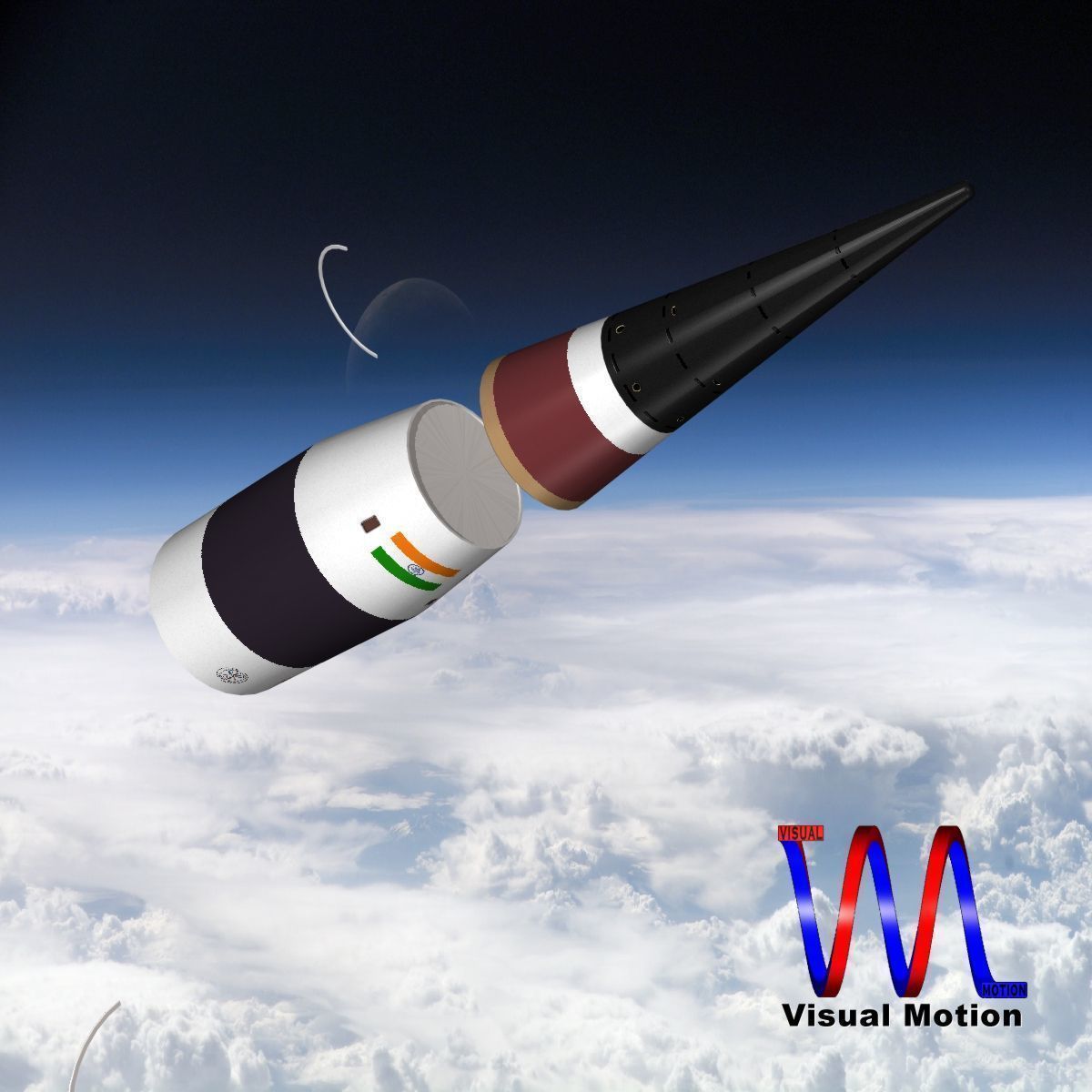 AGNI-5-01 test missile 3D model_1