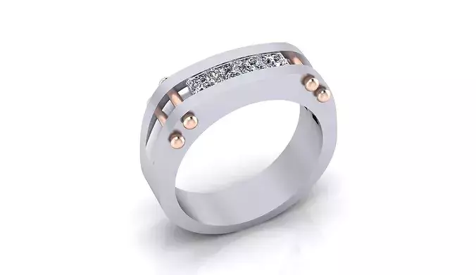 princes cut men engagement high jewelry ring