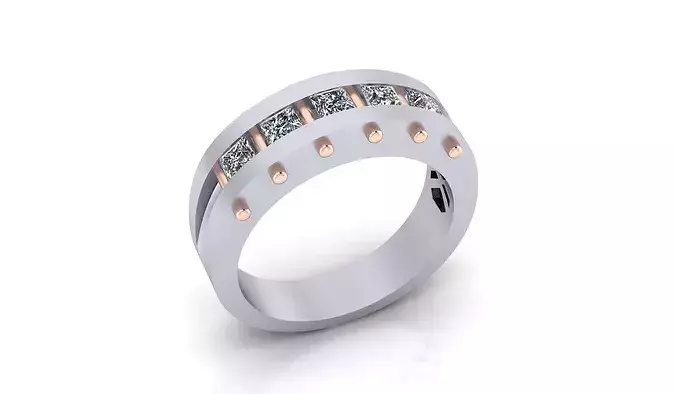 princes cut men engagement high jewelry ring
