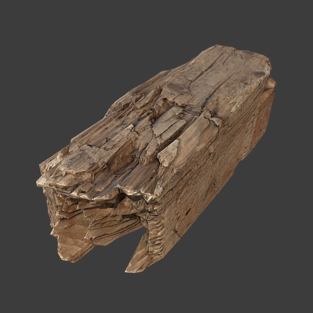 Wood Timber Debris Low-poly 3D model_12