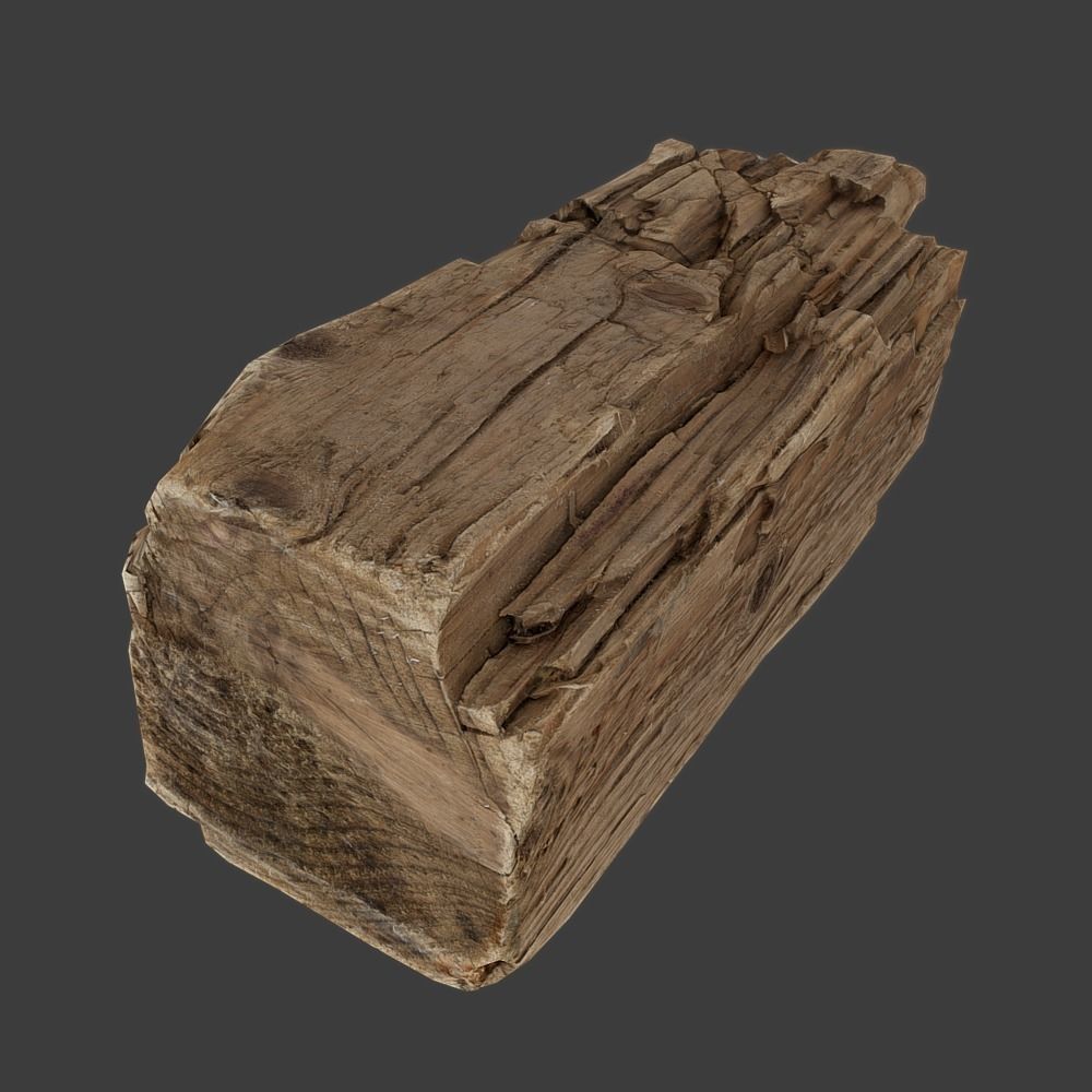 Wood Timber Debris Low-poly 3D model_2