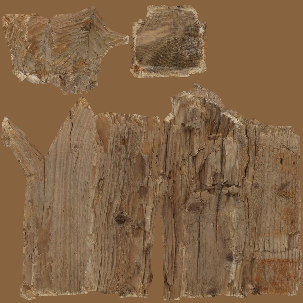 Wood Timber Debris Low-poly 3D model_17