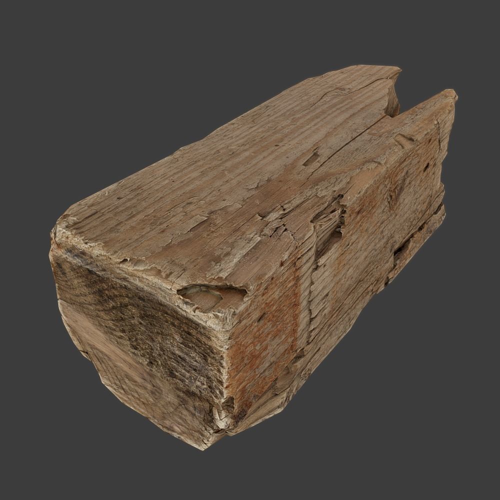 Wood Timber Debris Low-poly 3D model_6