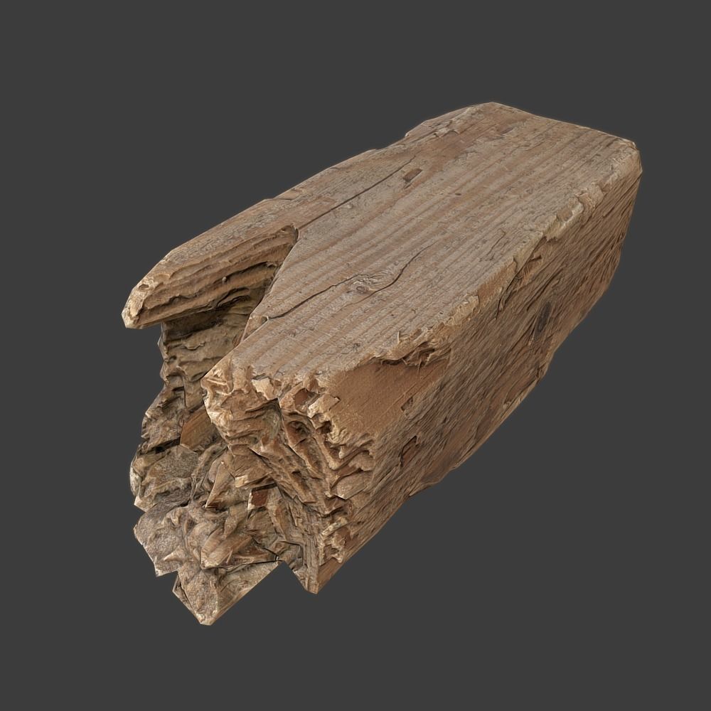 Wood Timber Debris Low-poly 3D model_8