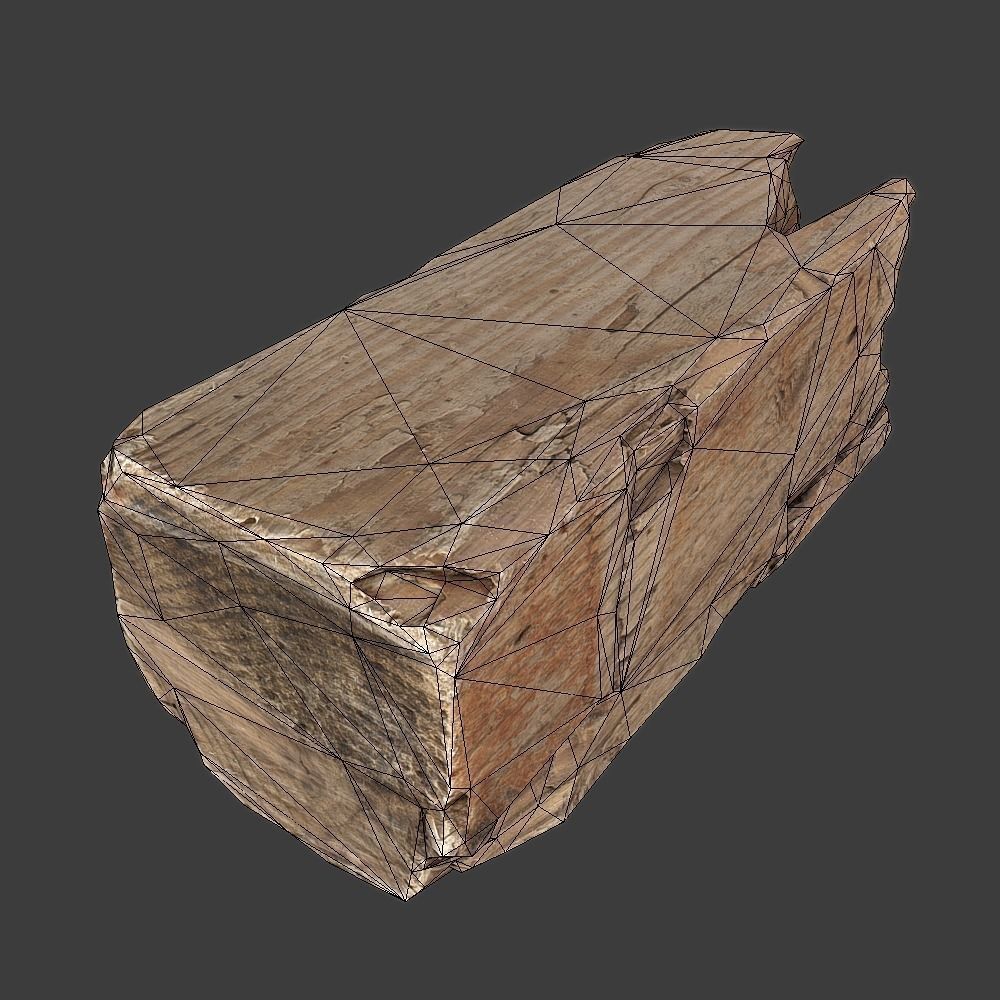 Wood Timber Debris Low-poly 3D model_5