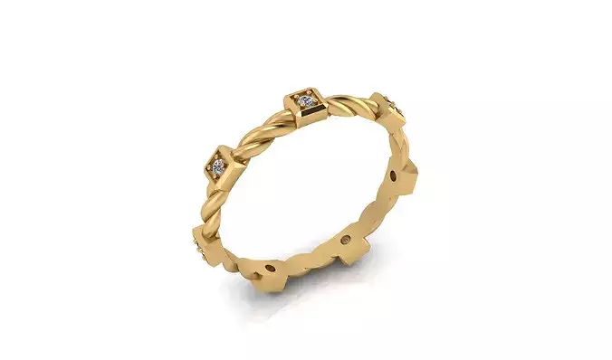 eternity rope and diamond jewelry ring 