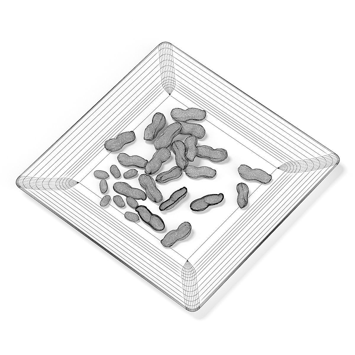 Whole and Peeled Peanuts 3D model_5