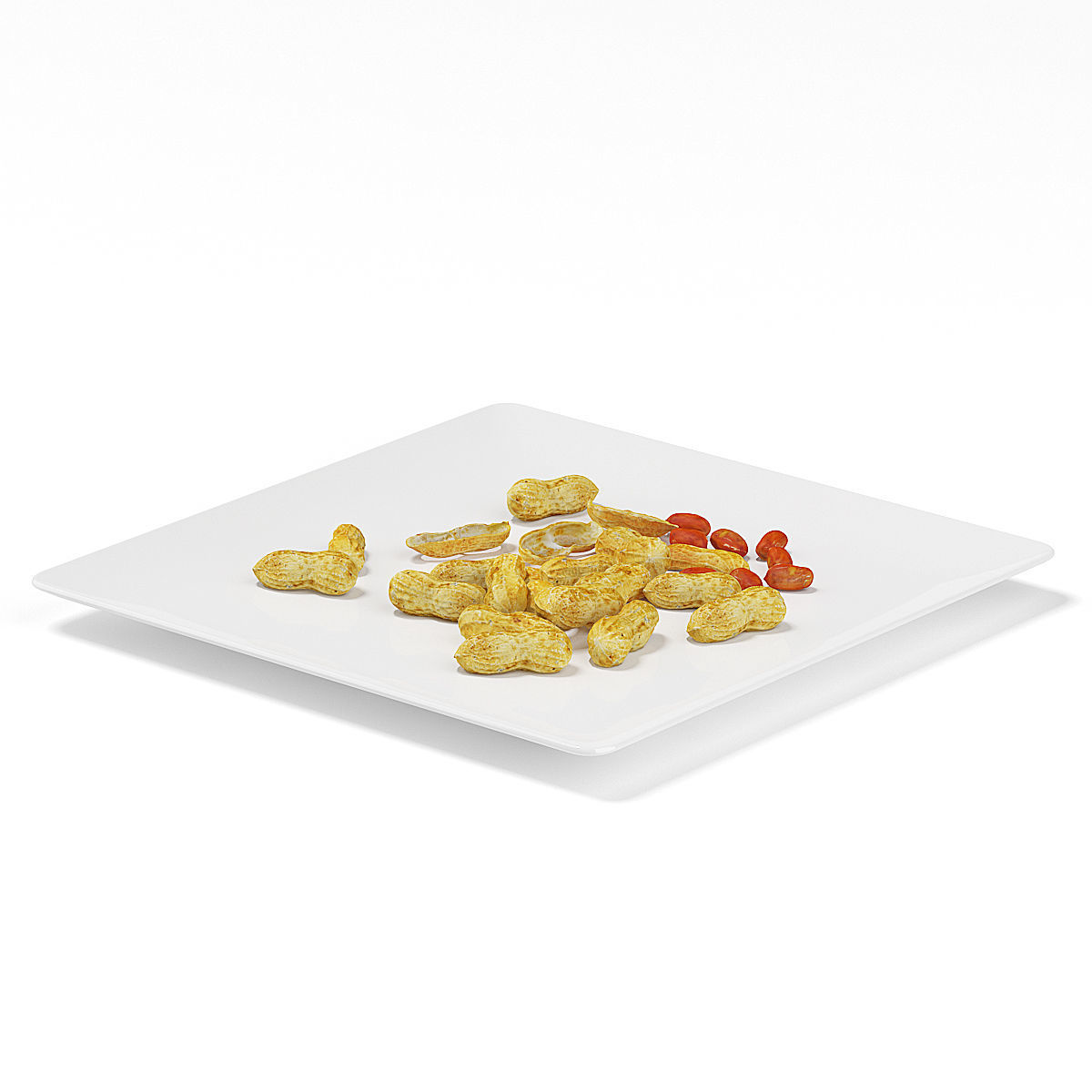 Whole and Peeled Peanuts 3D model_2