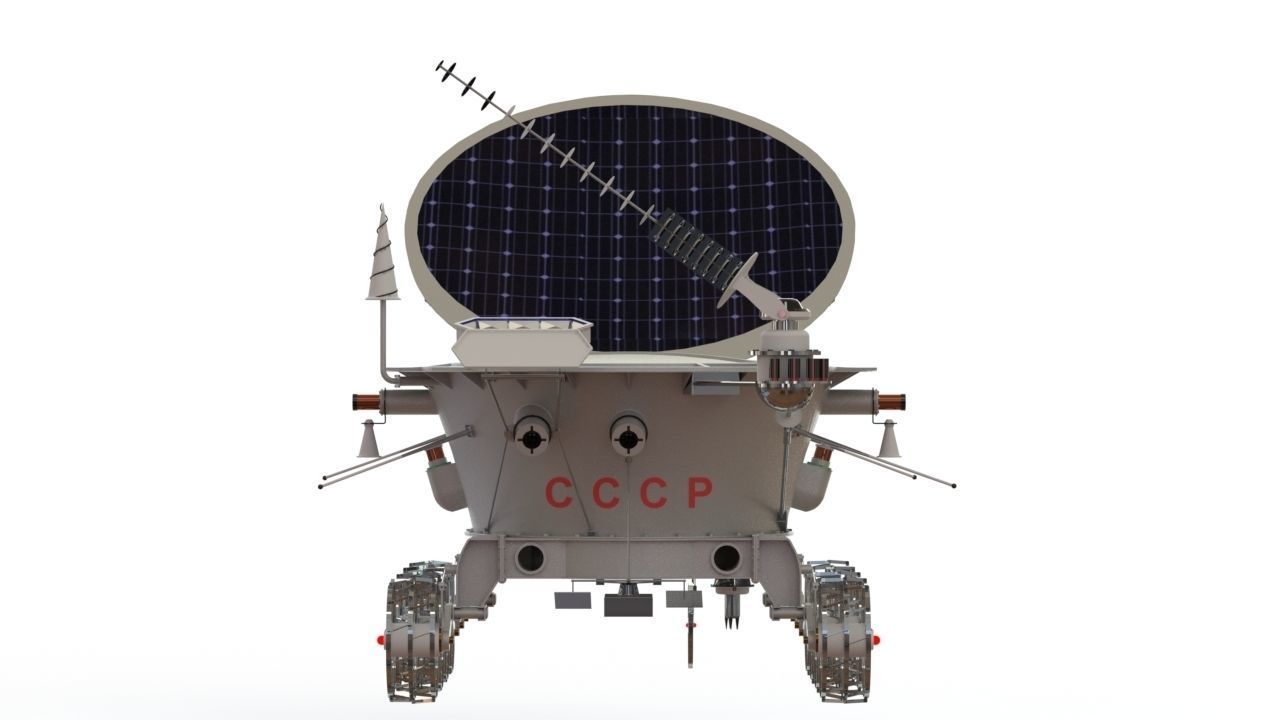 Lunokhod 1 USSR 3D model_7