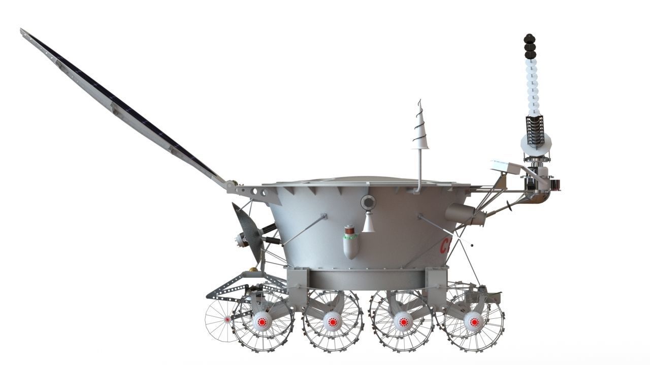 Lunokhod 1 USSR 3D model_6