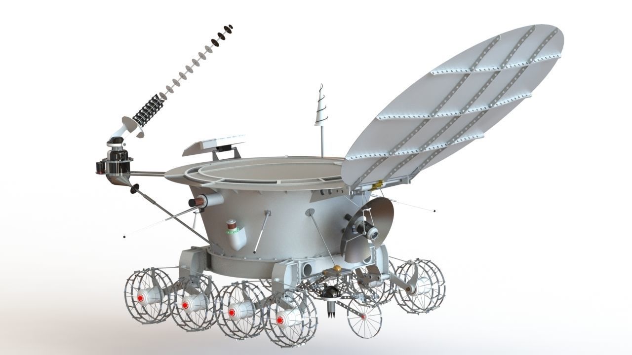 Lunokhod 1 USSR 3D model_2