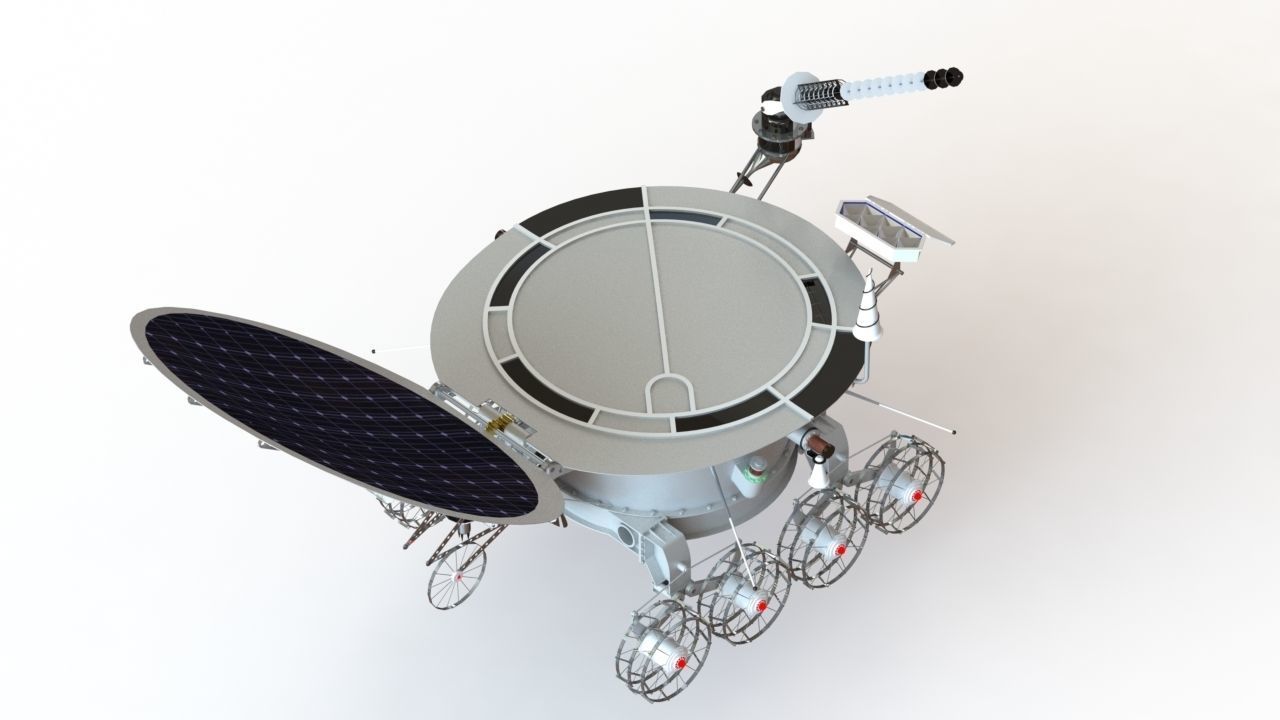 Lunokhod 1 USSR 3D model_5