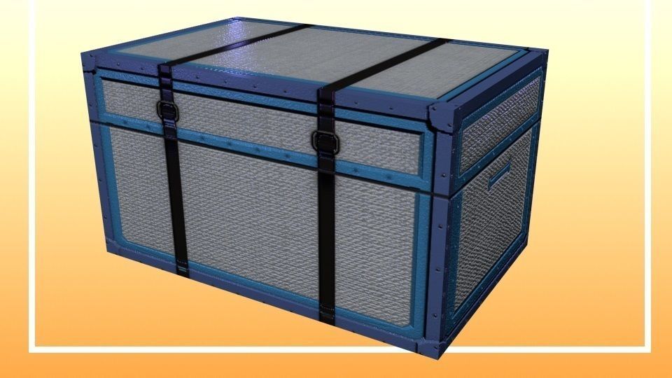 Game-Ready Futuristic Luggage Props Low-poly 3D model_10