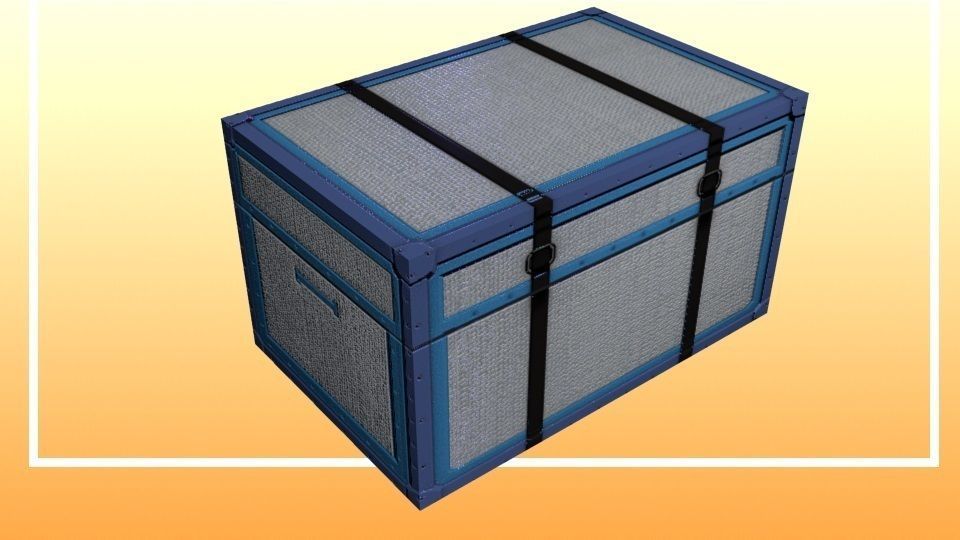 Game-Ready Futuristic Luggage Props Low-poly 3D model_9