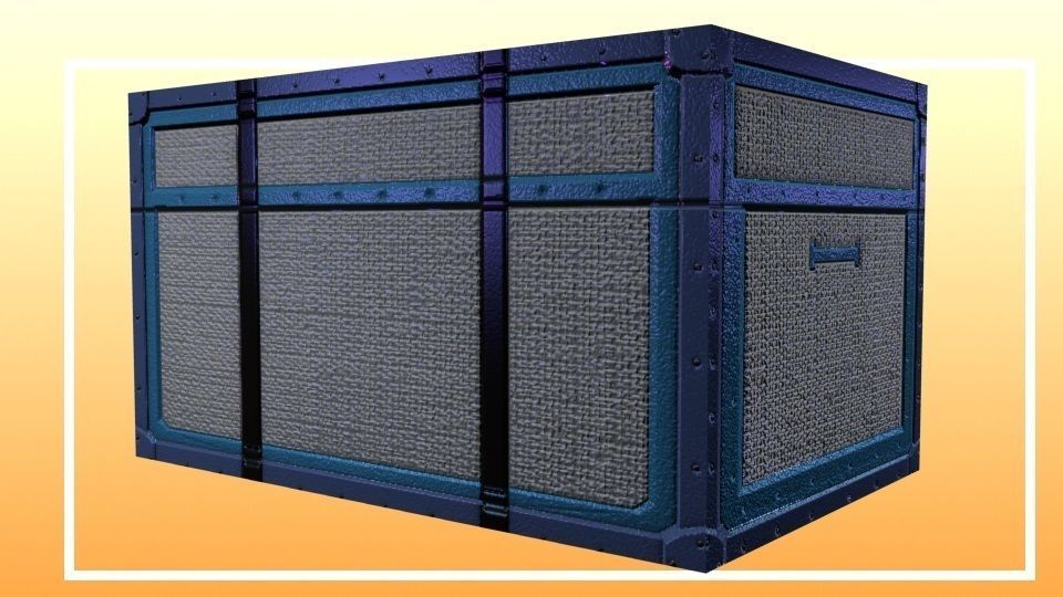 Game-Ready Futuristic Luggage Props Low-poly 3D model_11