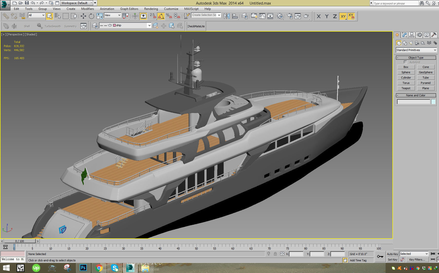 Super Yacht 3D Model 3D model_6