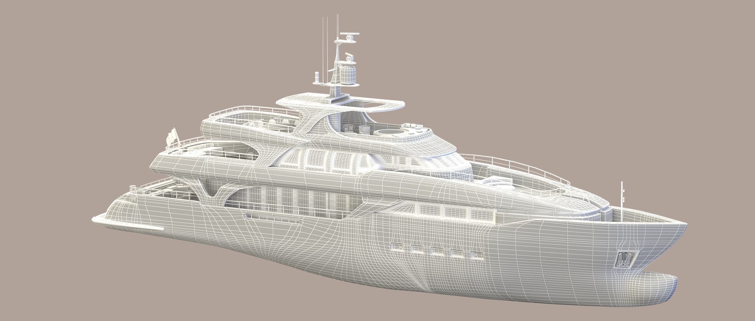 Super Yacht 3D Model 3D model_7