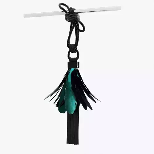 raven feather curtain tassel
