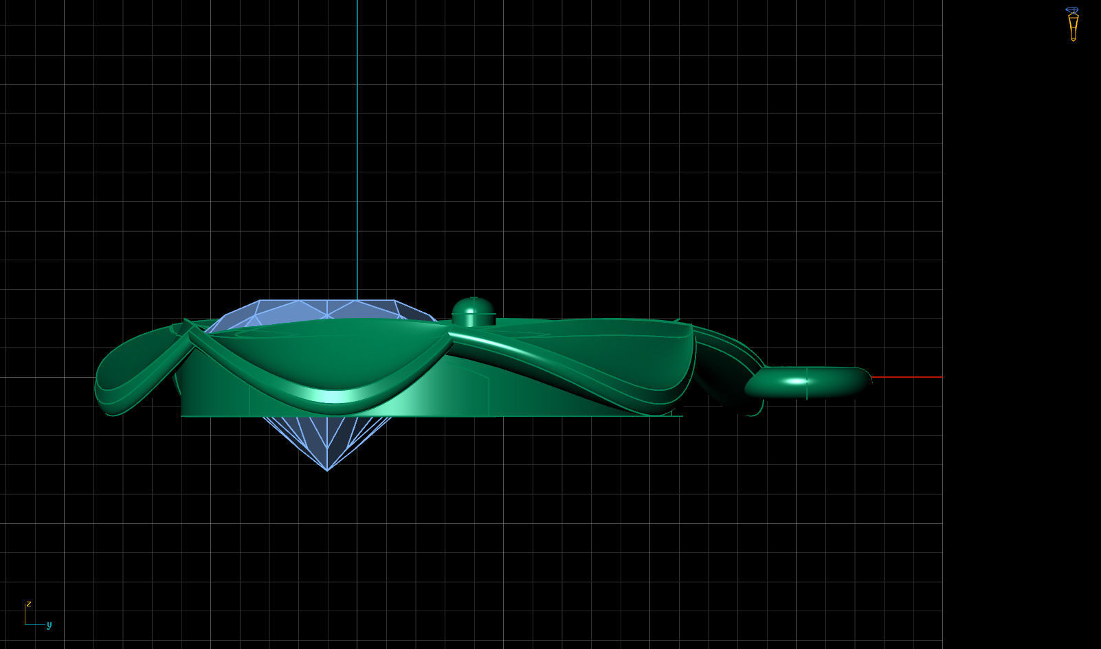 Ruby Pendant  Free 3D print model_5