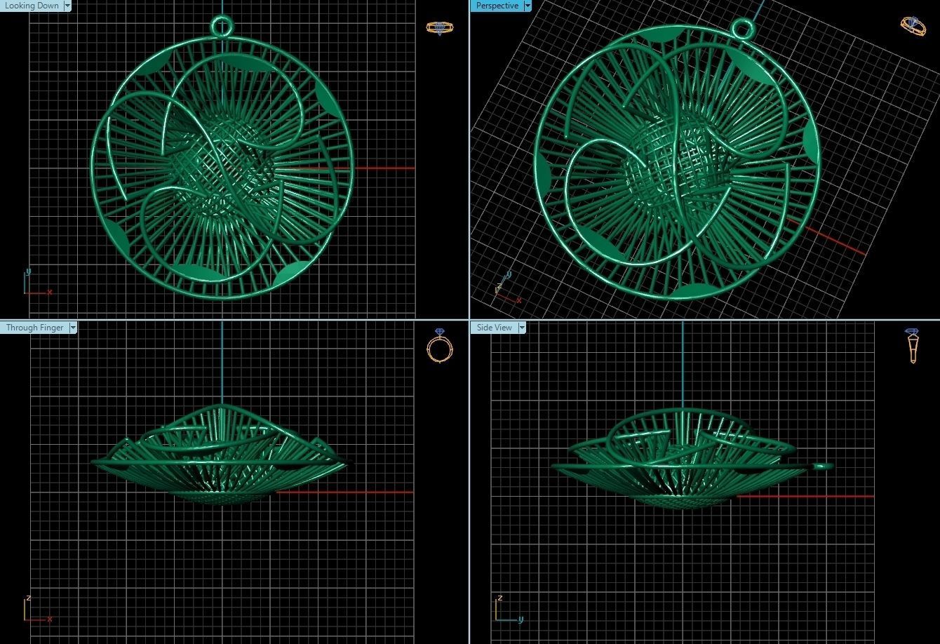 Pendant ultra vision  HSFZ-X 052-P 3D print model_1
