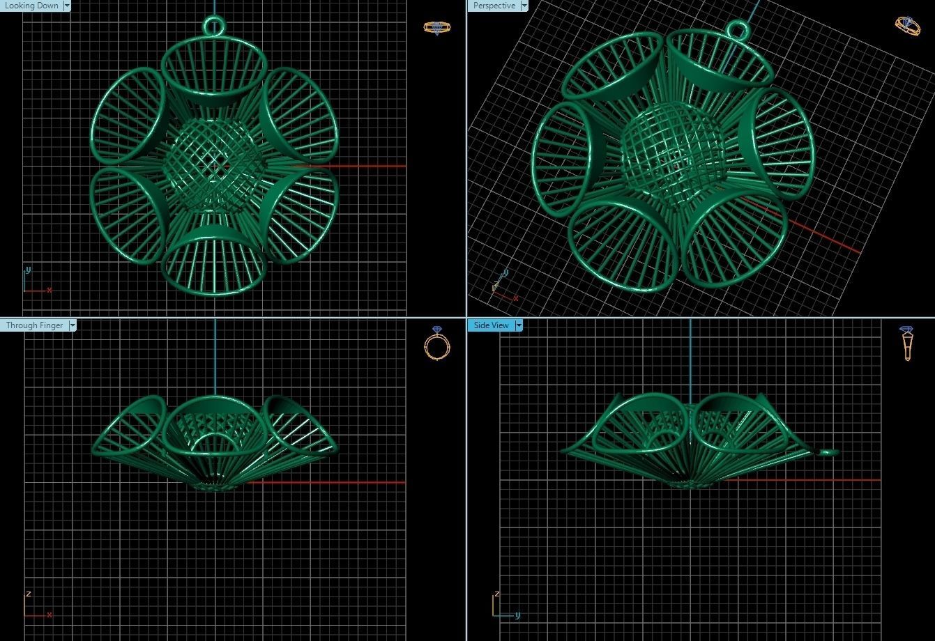 Pendant ultra vision  HSFZ-X 054-P 3D print model_1