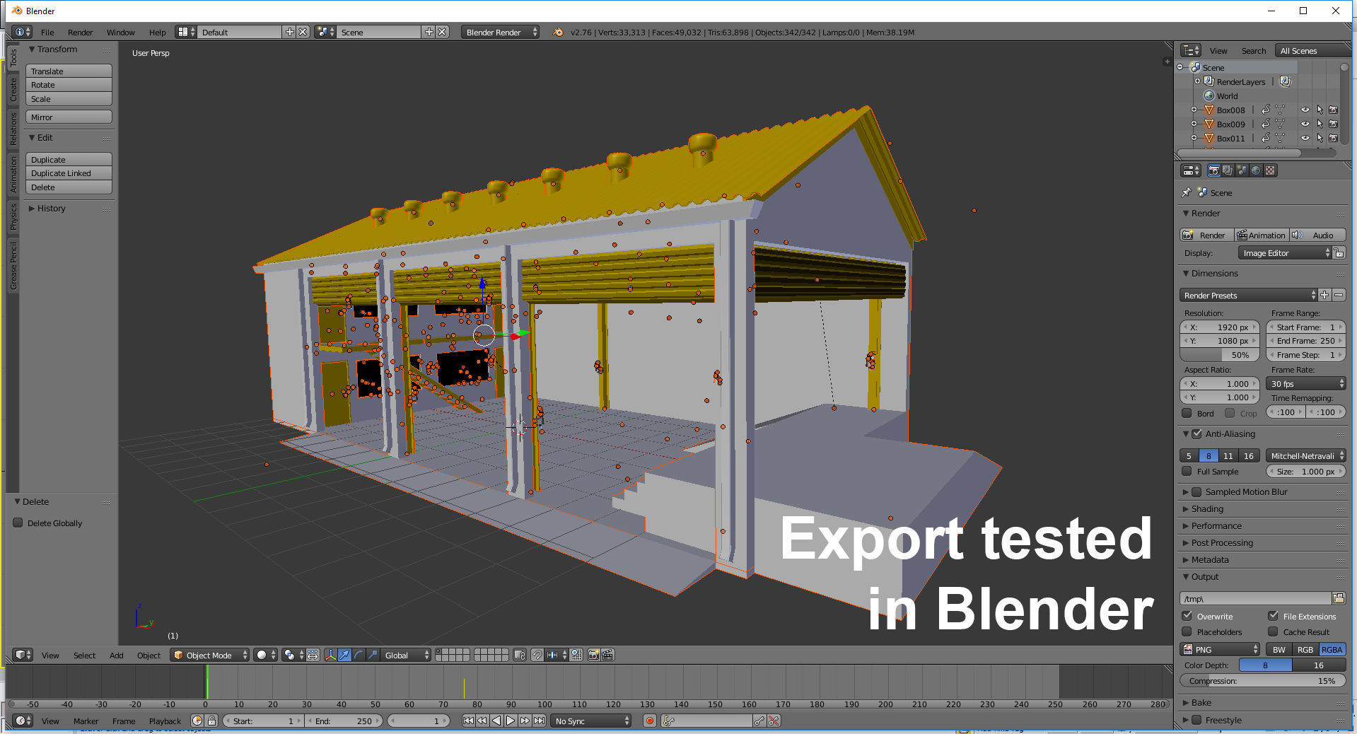 Industrial factory loading bay area 3D model_37