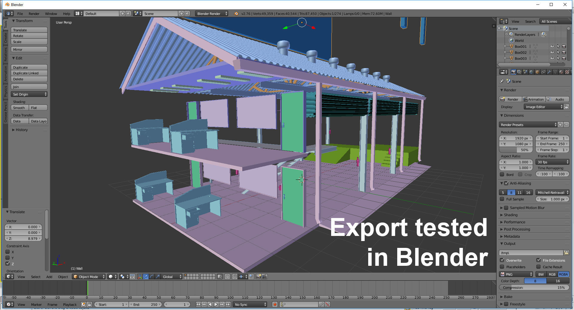 Industrial factory loading bay area 3D model_38