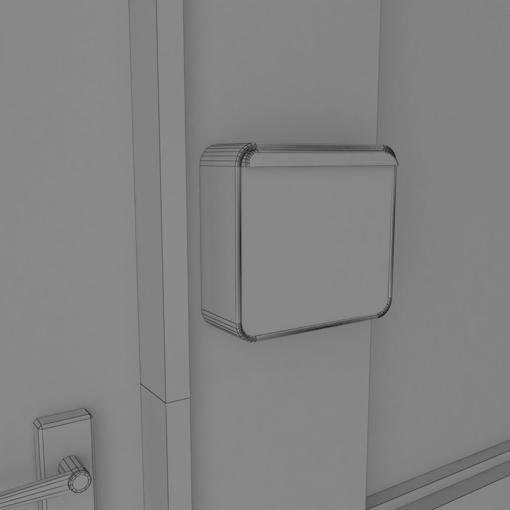 Industrial factory loading bay area 3D model_20