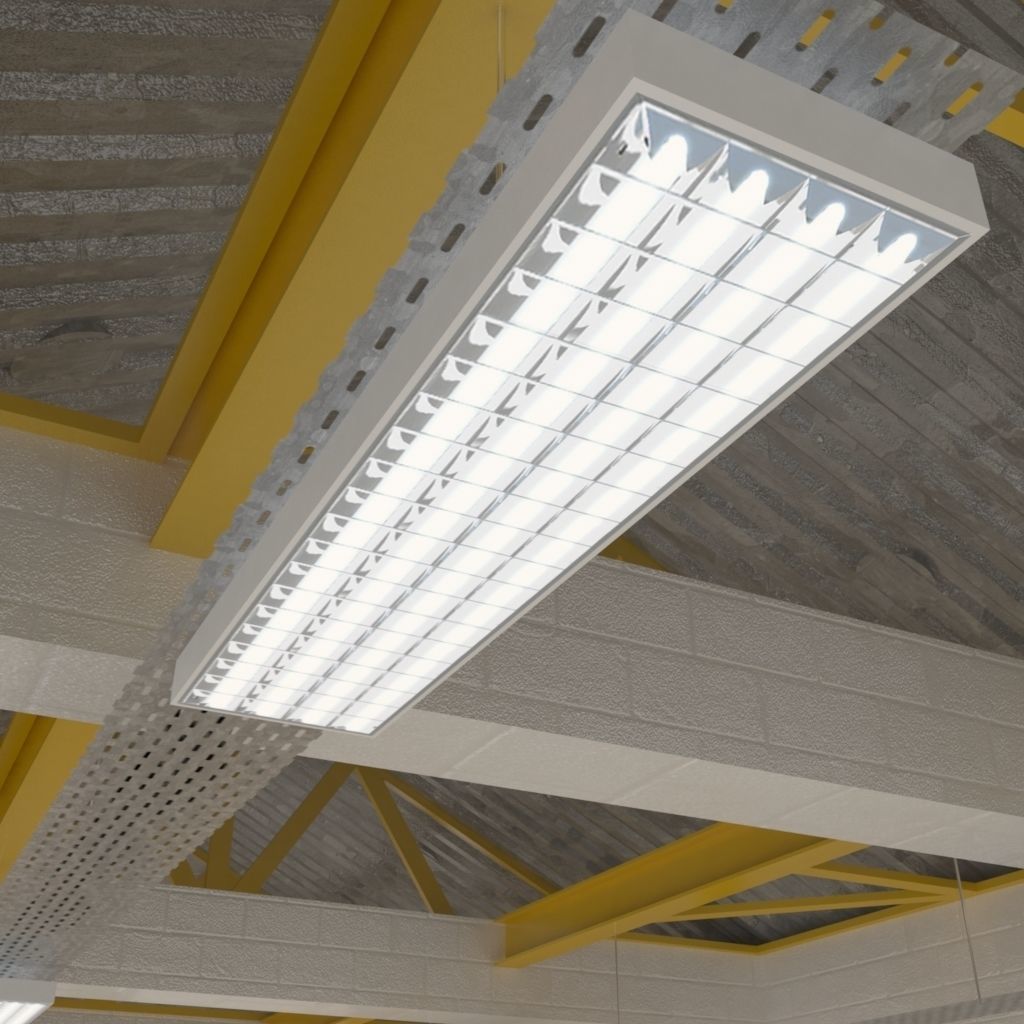 Industrial factory loading bay area 3D model_12