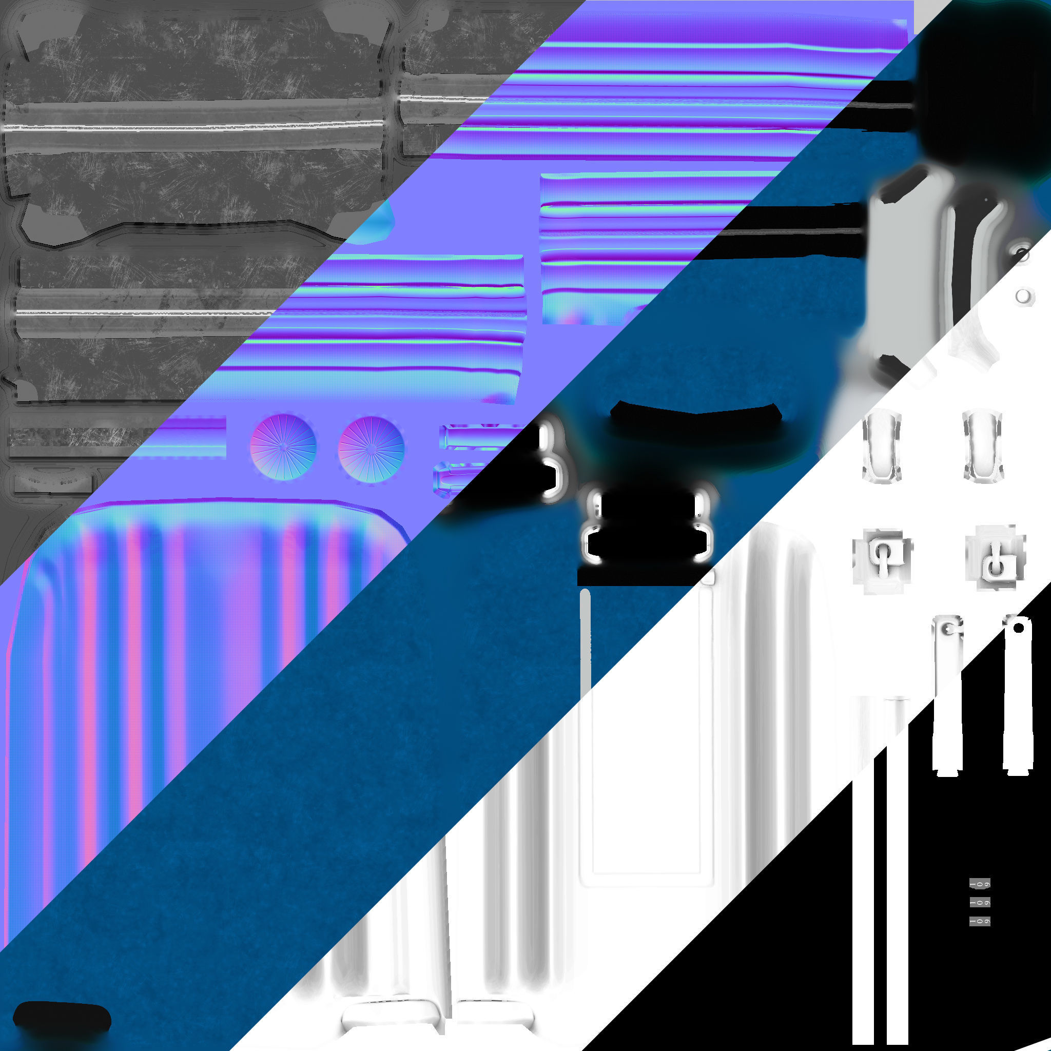 PBR Suitcase hs suitcases Low-poly 3D model_6