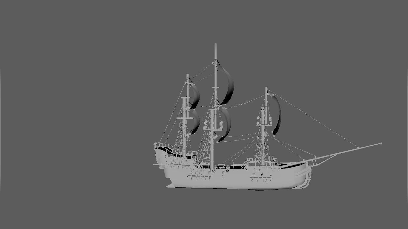 Pirate Ship phase-2 Free 3D model_2