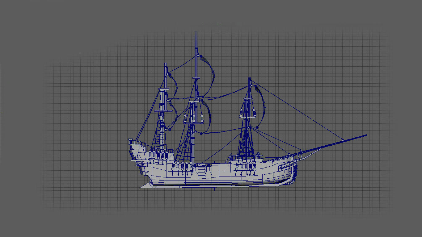 Pirate Ship phase-2 Free 3D model_4